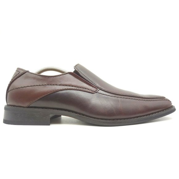 Joseph Abboud Brown Leather Slip On Loafers Shoes Men\'s 10.5 M main image 9